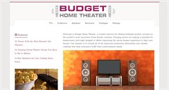 Desktop Screenshot of budgethometheater.net