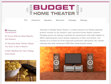 Tablet Screenshot of budgethometheater.net